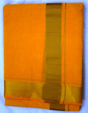 Load image into Gallery viewer, Gold Border Colored Dhoti Dupatta Set