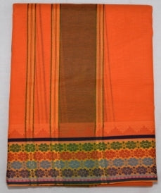 Fancy Border Colored Dhoti Dupatta Set