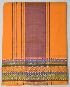 Fancy Border Colored Dhoti Dupatta Set