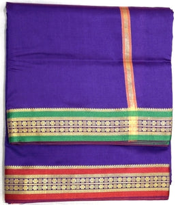 Art Silk Ganga Jamuna Border Set