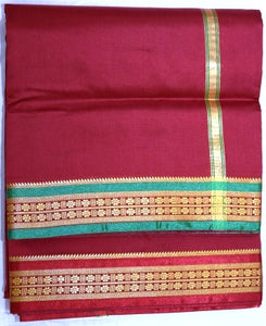 Art Silk Ganga Jamuna Border Set