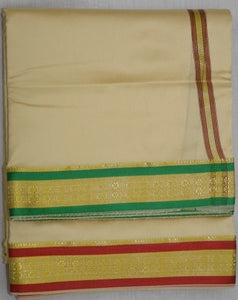 Art Silk Ganga Jamuna Border Set