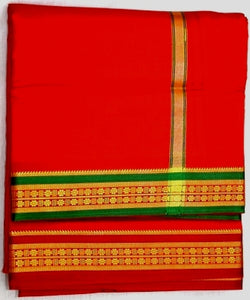 Art Silk Ganga Jamuna Border Set