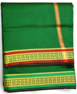 Art Silk Ganga Jamuna Border Set