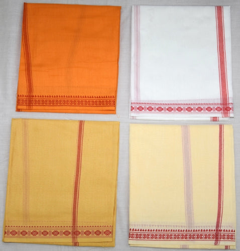 Rudraksha Border Dhoti Dupatta Set