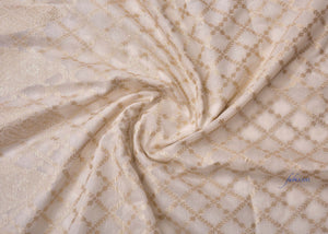 White Benarasi Dupatta