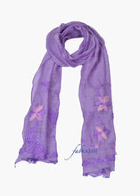Load image into Gallery viewer, Lavender Floral Scarf