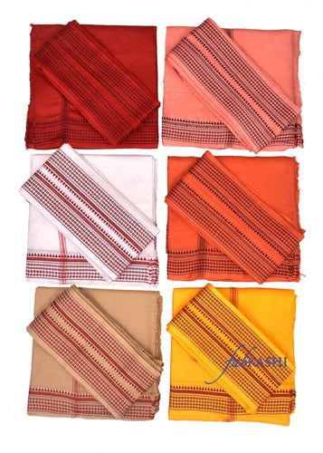 Fancy Border Dhoti Dupatta Set